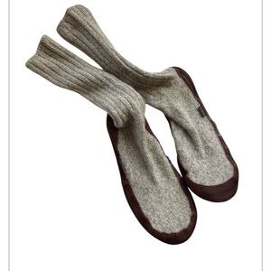 ACORN Classic UNISEX Ragg Wool Slipper Sock women’s 11-12 Men’s 9-10